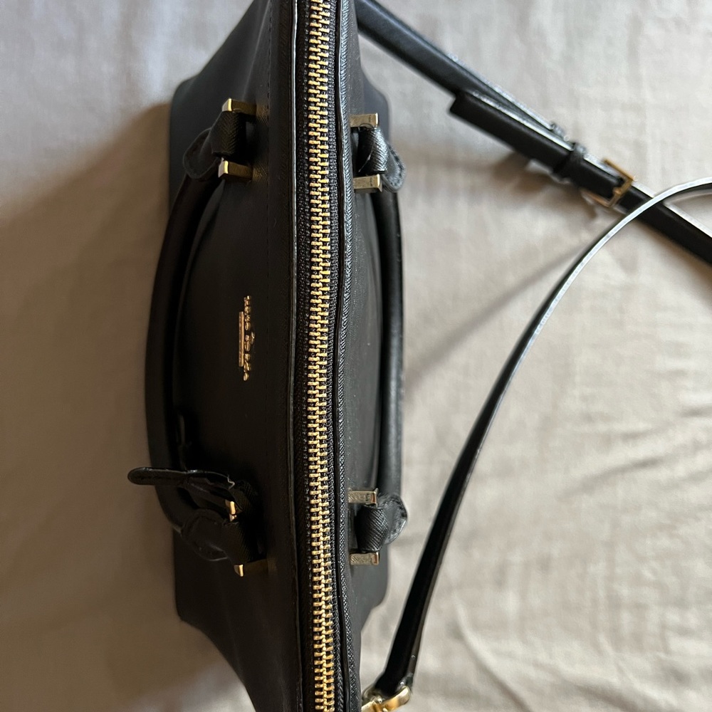 kate spade Black Saffiano Leather Satchel with Gold Hardware - Picture 4 of 5